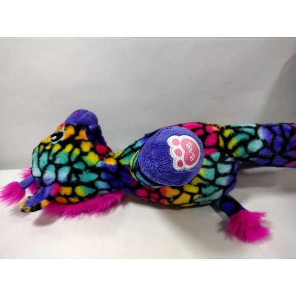 Build a Bear Giraffe Rainbow Wild Style Lisa Frank Plush Stuffed Animal Purple - Picture 4 of 8
